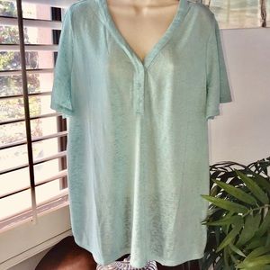 New Women’s Plus Size Lane Bryant Henley Top 18 20